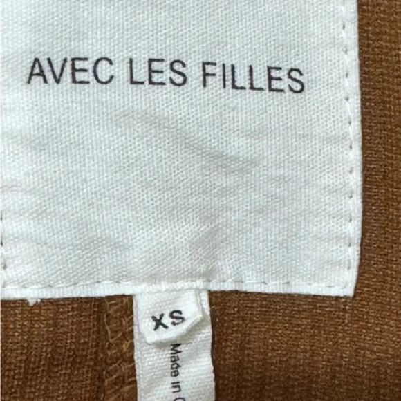 Rich Brown Corduroy Unlined Jacket Size XS by Avec Les Filles - Picture 5 of 6